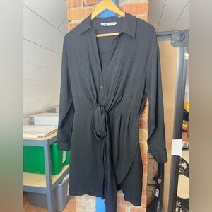 Zara Gauzy Shirt Dress